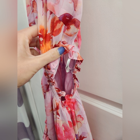 NWT Lulu's Floral Print Mini Dress - Picture 5 of 11